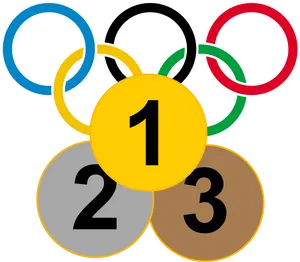 Olympic Medals Ranking Concept PNG Image