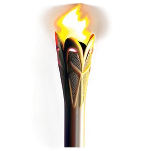 Olympic Torch In Darkness Png 06272024 PNG Image