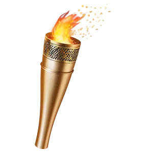 Olympic Torch With Sparks Png Khm8 PNG Image