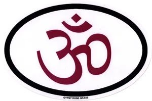 Om Symbol Sticker PNG Image