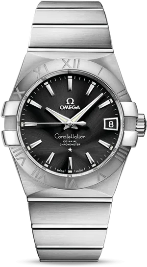 Omega Constellation Co Axial Chronometer Watch PNG Image