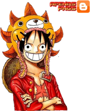 One Piece Luffy Chopper Hat PNG Image