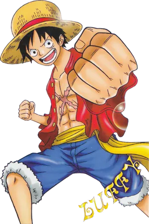 One Piece Luffy Punch PNG Image