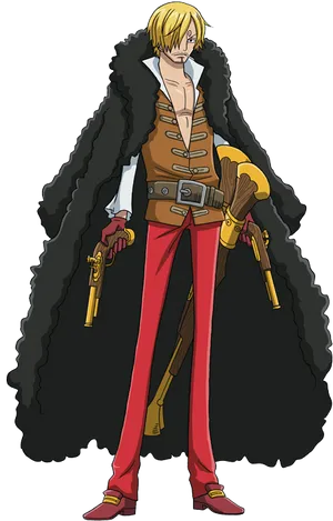 One Piece Sanji Character Art PNG Image