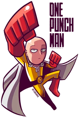 One Punch Man Anime Character Art PNG Image