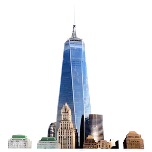 One World Trade Center Black And White Png 06252024 PNG Image