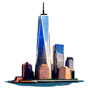 One World Trade Center Illustration Png Hiu68 PNG Image