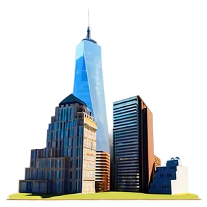 One World Trade Center Minimalist Design Png 32 PNG Image