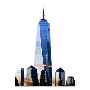 One World Trade Center Night View Png 06252024 PNG Image