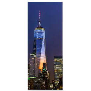 One World Trade Center Night View Png 06252024 PNG Image