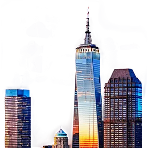 One World Trade Center Sunset View Png 06252024 PNG Image