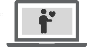 Online Love Icon PNG Image