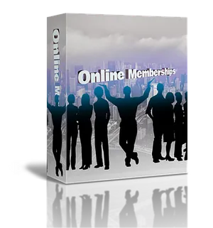 Online Memberships Concept Box PNG Image
