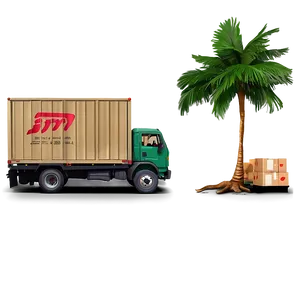 Online Shopping Delivery Truck Png Euo PNG Image