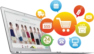 Online Shopping Featuresand Benefits PNG Image