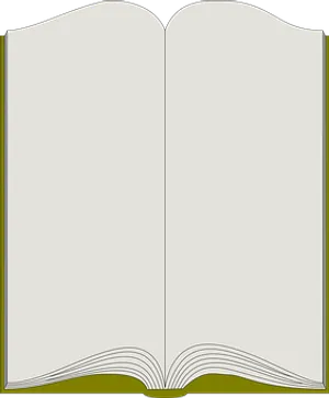 Open Blank Book Illustration PNG Image