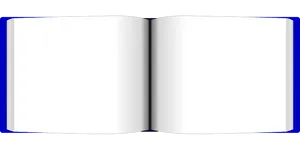 Open Blank Book Mockup PNG Image