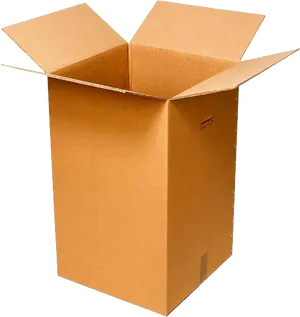 Open Cardboard Box PNG Image