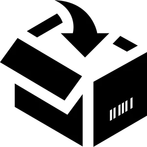 Open Cardboard Box Icon PNG Image