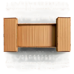 Open Cardboard Box Top View Png 05242024 PNG Image