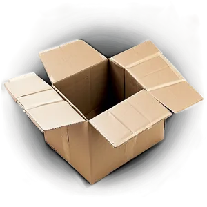 Open Cardboard Box Top View Png Kys36 PNG Image