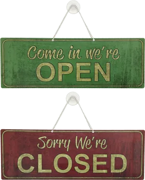 Open Closed Signs PNG Image