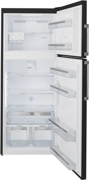 Open Door Empty Refrigerator PNG Image