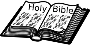 Open Holy Bible Graphic PNG Image