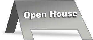 Open House Signboard PNG Image