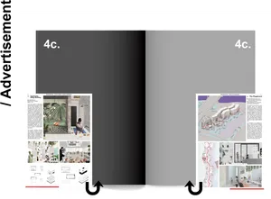 Open Magazine Layout Advertisement PNG