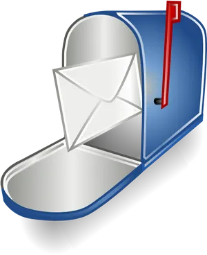 Open Mailboxwith Letter Icon PNG Image