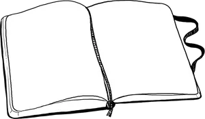 Open Notebook Clipart PNG Image