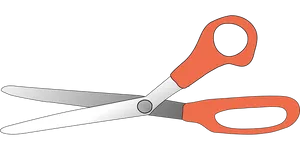 Open Scissors Black Background PNG Image