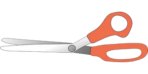 Open Scissors Black Background PNG Image