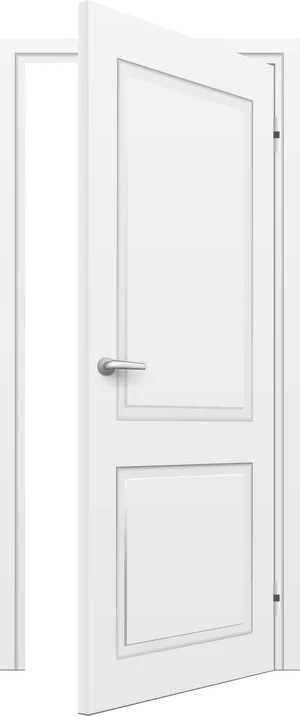 Open White Door PNG Image