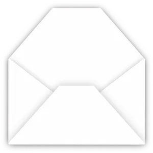 Open White Envelope Icon PNG Image