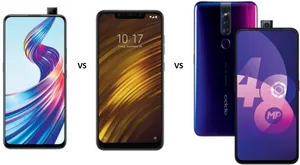 Oppo Smartphone Comparison PNG Image