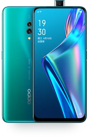 Oppo Smartphonewith Pop Up Camera PNG Image