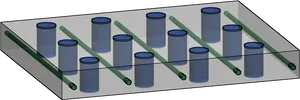 Optical_ Illusion_ Cylinders_ Shadows PNG Image