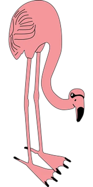 Optical Illusion Flamingo PNG Image