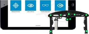 Optical Measurement Device Display PNG Image