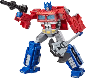 Optimus Prime Action Figure PNG Image