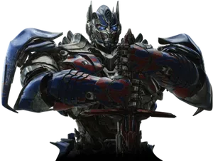 Optimus Prime Transformers Leader Pose PNG Image