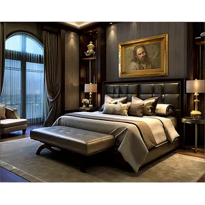 Opulent Master Bedroom Png 06252024 PNG Image