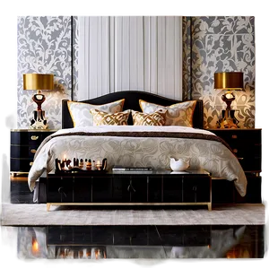 Opulent Master Bedroom Png 06252024 PNG Image