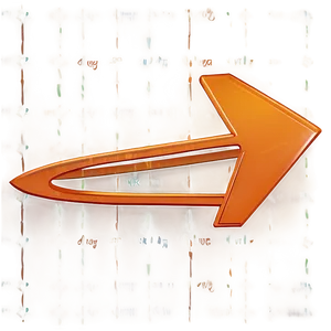 Orange Arrow B PNG Image