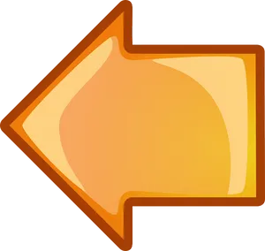 Orange Arrow Icon PNG Image