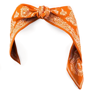 Orange Bandana Texture Png Lkl97 PNG Image