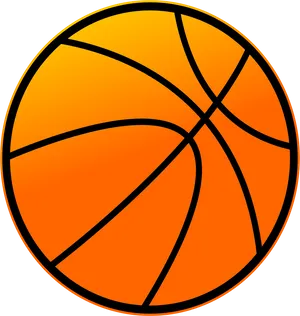 Orange Basketball Clipart PNG Image