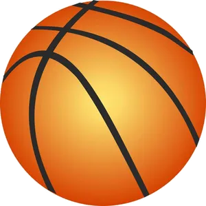 Orange Basketball Clipart PNG Image